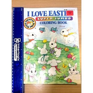 Creative Child Press I Love Easter Super Jumbo Coloring Book Bunny Rabbit